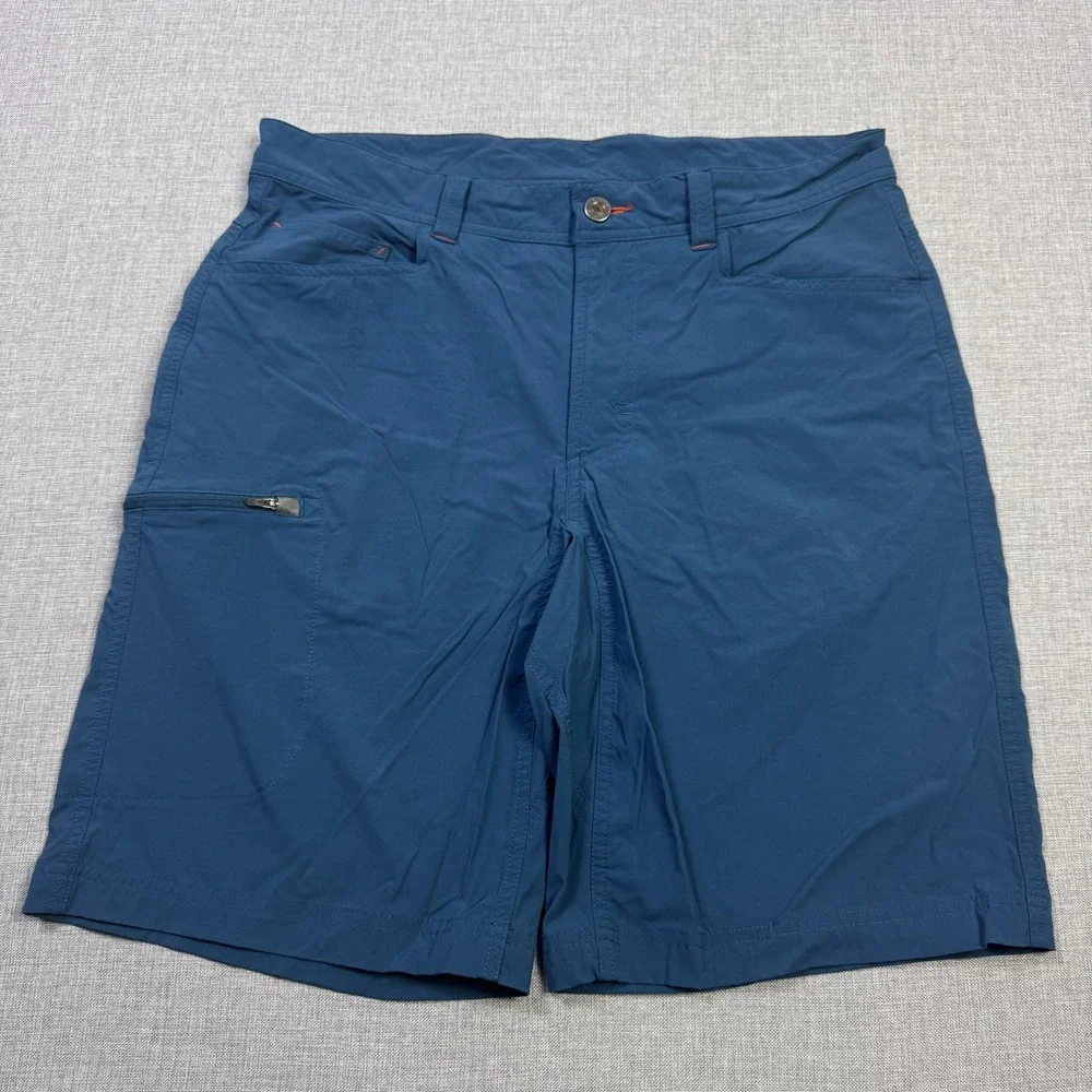 L.L. Bean Cresta Hiking Shorts Mens 32 Blue Nylon Spandex 10